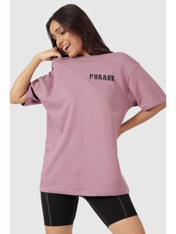 FUAARK - Rage Oversized Gym and Workout Dusk Purple T-Shirt for Women