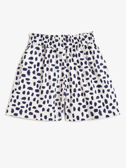 Campana - Girls Luna Printed Shorts -White