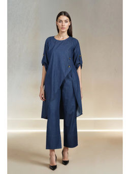 Fawn 24 - Navy Blue Solid Kurti