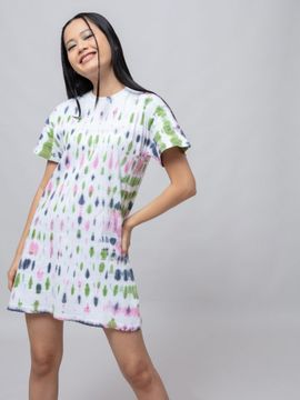 Multi coloured t shirt dress clearance