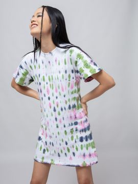 Multi coloured t shirt dress clearance