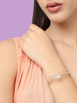 Sohi - Gold Plated Designer Stone Casual Bracelet For Women