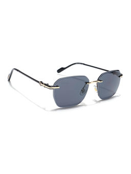 Voyage - Unisex Rimless Sunglasses Black Lens with Black Frame (MG6346) (56)