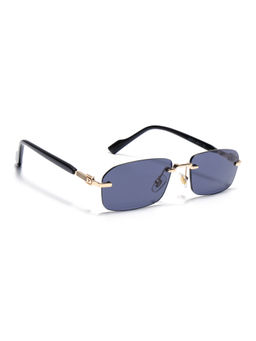 Voyage - Unisex Rimless Sunglasses Black Lens with Golden Frame (MG6616) (58)