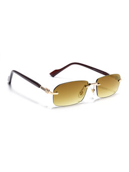 Voyage - Unisex Rimless Sunglasses Olive Lens with Golden Frame (MG6618) (58)