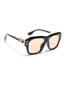 Voyage - Unisex Wayfarer Sunglasses Brown Lens with Black Frame (MG6700) (56)