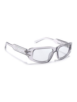Voyage - Unisex Rectangle Sunglasses Clear Lens with Grey Frame (MG6704) (55)