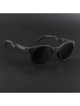 Voyage - Unisex Round Sunglasses Black Lens with Black Frame (PMG6563) (53)