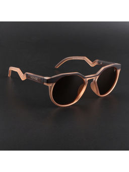 Voyage - Unisex Round Sunglasses Brown Lens with Black & Brown Frame (PMG6565) (53)