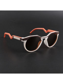 Voyage - Unisex Round Sunglasses Brown Lens with Multi-Color Frame (PMG6568) (53)