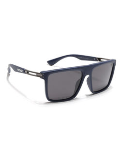 Voyage - Unisex Square Polarized Sunglasses Black Lens with Navy Blue Frame (PMG6595) (58)