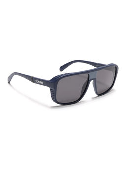 Voyage - Unisex Square Polarized Sunglasses Black Lens with Navy Blue Frame (PMG6599) (60)