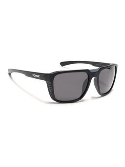 Voyage - Unisex Square Polarized Sunglasses Black Lens with Black Frame (PMG6601) (60)