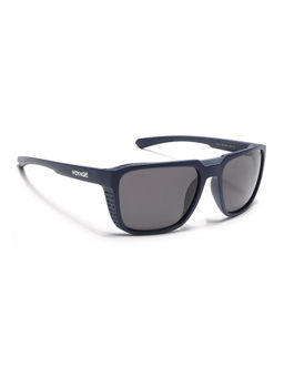 Voyage - Unisex Square Polarized Sunglasses Black Lens with Navy Blue Frame (PMG6603) (60)
