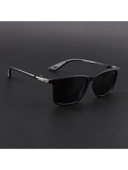 Voyage - Unisex Square Polarized Sunglasses Black Lens with Matt Black Frame (PMG6634) (53)