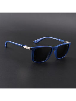 Voyage - Unisex Square Polarized Sunglasses Black Lens with Blue Frame (PMG6637) (53)