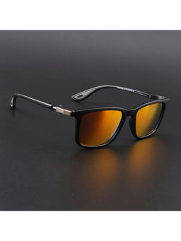 Voyage - Unisex Square Polarized Sunglasses Orange Lens with Black Frame (PMG6638) (53)