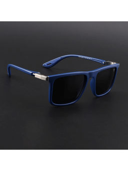 Voyage - Unisex Square Polarized Sunglasses Black Lens with Blue Frame (PMG6650) (53)