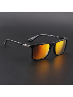 Voyage - Unisex Square Polarized Sunglasses Orange Lens with Black Frame (PMG6651) (53)