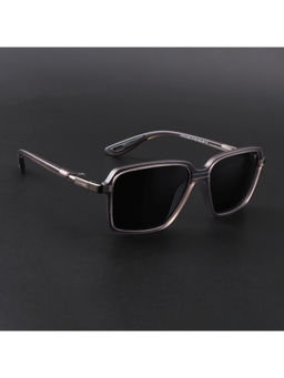 Voyage - Unisex Square Polarized Sunglasses Black Lens with Grey Frame (PMG6655) (57)