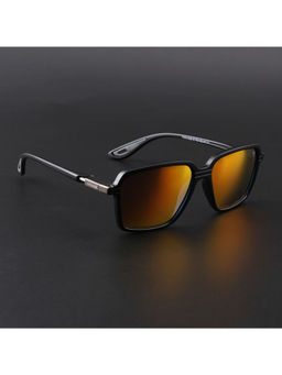 Voyage - Unisex Square Polarized Sunglasses Red Lens with Black Frame (PMG6658) (57)