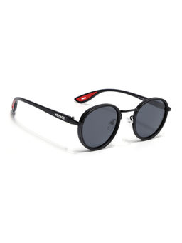 Voyage - Unisex Round Polarized Sunglasses Black Lens with Black Frame (PMG6672) (56)