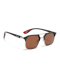 Voyage - Unisex Wayfarer Polarized Sunglasses Brown Lens with Black & Silver Frame (PMG6681) (58)