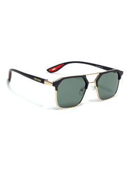 Voyage - Unisex Wayfarer Polarized Sunglasses Green Lens with Black & Golden Frame (PMG6683) (58)