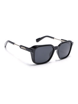 Voyage - Unisex Wayfarer Polarized Sunglasses Black Lens with Black Frame (PMG6691) (57)