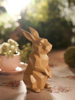 Pure Home + Living - Taupe Polyresin Rabbit Figurine