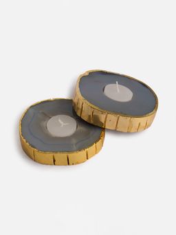 Home Couture Collective - Tea Lights Blue Agate