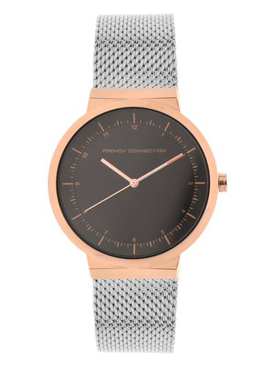 Black Round Analog Casual Watch -FC156BSM