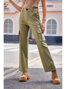 Outzidr - Olive Relaxed Fit Cargo Pants