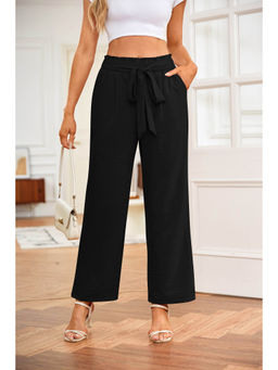 Outzidr - Black Knot Detail Elasticated Trouser