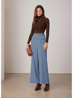 Outzidr - Blue Wide Fit Trouser
