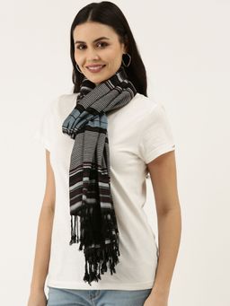 Pashmoda - Women Blue Stripe Stole
