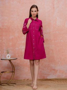 ZUMMER - Floral Embroidered Dress