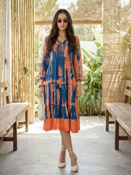 ZUMMER - Tie-Dye Blue Dress