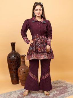 Kidar - Buttoned-Up Beauty: A Stylish Co-Ord (Set of 2)