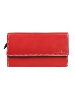 Calfnero - Women's Red Luxe Leather Wallet