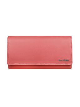 Calfnero - Women's Peach Classic Long Leather Wallet