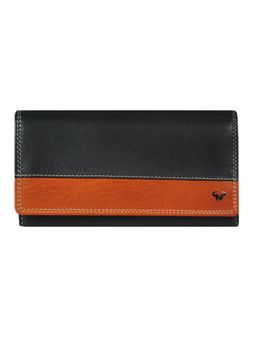 Calfnero - Women's Black Leather Clutch Wallet