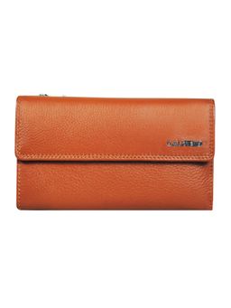 Calfnero - Women's Brown Compact Wallet