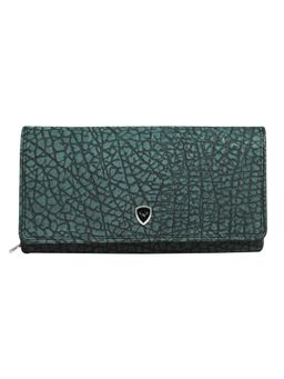 Calfnero - Women's Grey Textured Luxe Leather Wallet