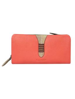 Calfnero - Pink Zip-Around Women's Leather Wallet