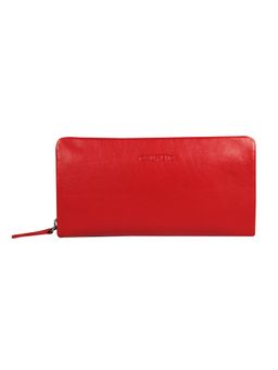 Calfnero - Red Zip-Around Women's Leather Wallet