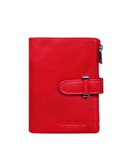 Calfnero - Red Compact Leather Wallet