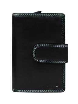 Calfnero - Women's Black Vibrant Multi-Card Leather Wallet