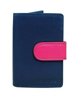 Calfnero - Women's Blue Vibrant Multi-Card Leather Wallet