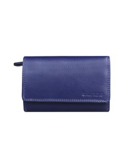 Calfnero - Women's Purple Compact Leather Wallet